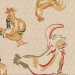 rustic rooster print in warm colors