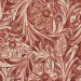 rosy terracotta print on linen